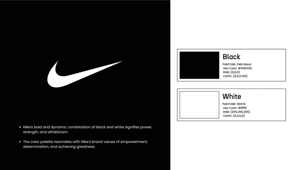 Monochromatic Example of Nike Brand