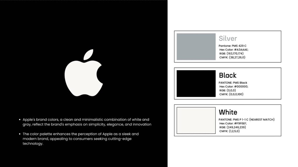 Monochromatic Example of Apple  Brand