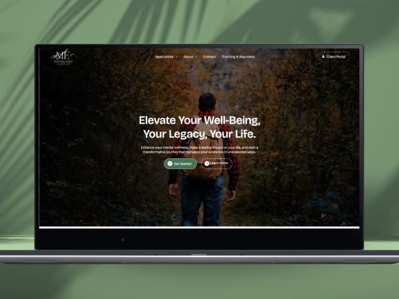 Black and White Minimalist Laptop Mockup Instagram Post (1600 x 1080 px)